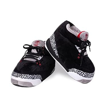 Imagem de Banned Goods Pantufas de tênis - Coleção CEMENT unissex tamanho único, Preto, 4-12