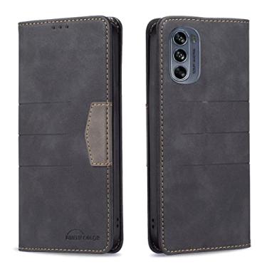 Imagem de For Motorola Moto G62 Magnetic Splicing Leather Phone Case