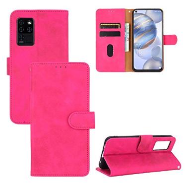Imagem de For Oukitel C21 / C21 Pro Solid Color Skin Feel Magnetic Buckle Horizontal Flip Texture PU Leather Case with Holder & Card Slots & Wallet