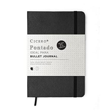 Imagem de Caderno, Cicero, Clássica, Médio (14x21), Preto