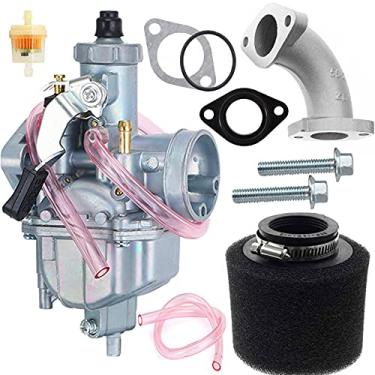 Imagem de FYSHIQING Carburador VM22 de 26 m com filtro de ar de substituição para tubo de admissão Mikuni Pit Dirt Bike 110cc 125cc 140cc Lifan YX Zongshen Pit Dirt Bike VM22 Carburador