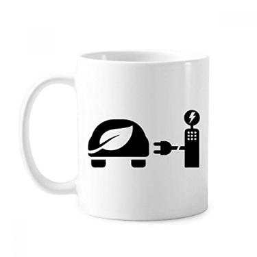 Imagem de Estação de carregamento automática veículos de energia proteger o meio ambiente caneca cerâmica café porcelana xícara louça louça