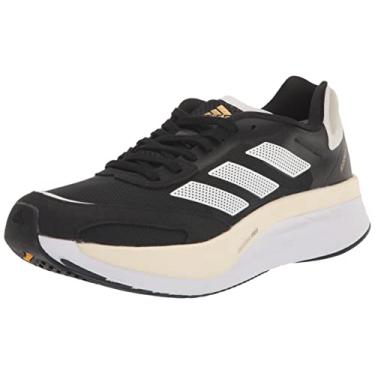 Imagem de adidas Tênis de corrida unissex para competição, Ftw Branco/Core Black/Solar Red, 38