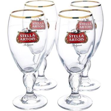 Imagem de Maleta Stella Cálice Artois Com 4 Tacas Para Cerveja 250 Ml - Ambev