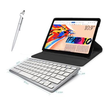 Imagem de Capa Para iPad 10 A2696 A2757 A2777 + Película + Teclado