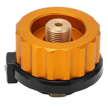 Imagem de Adaptador de cilindro de escape, desligamento automático Adaptador resistente à corrosão para fogão de acampamento Fácil de usar para acampamento ao ar livre