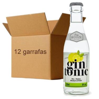 Imagem de Drink Pronto Easy Booze Gin+Tonica 200ml (12 Garrafas)