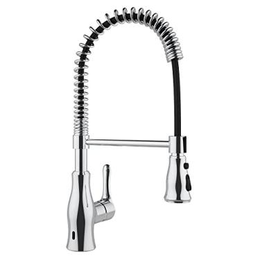 Imagem de Torneira monocomando misturador de cozinha com sensor 2 jatos com bica móvel e retrátil cromado, Arell, ARE-MC03-CR-S