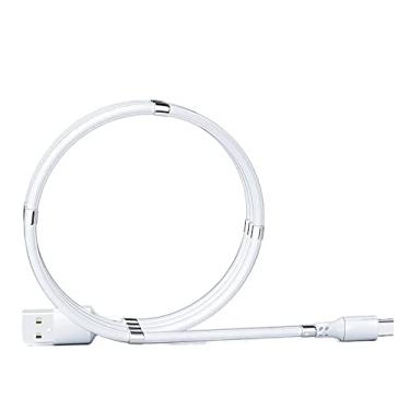 Imagem de OUVITA Compatível com Apple Android Tipo-C Cabo de carregamento com absorção magnética Nano cabo de dados (1 m, branco - Tipo-C)