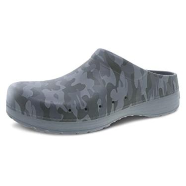 Imagem de Dansko Kane Slip On Mule masculino – Leve e confortável com palmilha removível de EVA e suporte de arco, Camuflagem cinza, 9.5-10