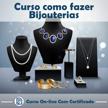 Imagem de Curso online em videoaula de como fazer Bijouterias com certificado + 2 brindes