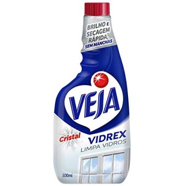 Imagem de Veja Limpa Vidros Spray Vidrex Cristal 500Ml Refil