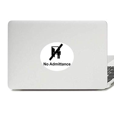 Imagem de Adesivo de vinil com símbolo de aviso no Admittance Warning Symbol para laptop e notebook