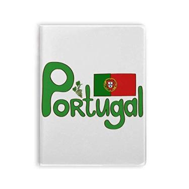 Imagem de Diário de capa macia com estampa verde da bandeira nacional de Portugal