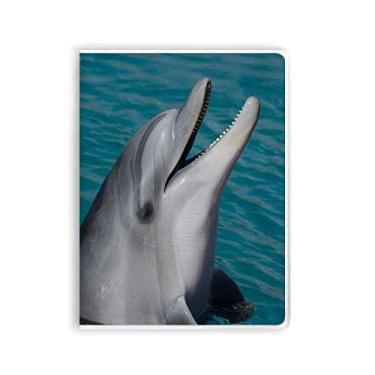 Imagem de Caderno de fotos da natureza da ciência de golfinhos da água do oceano, capa macia