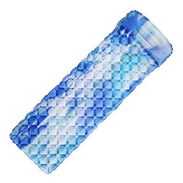 Imagem de C/H Almofada de dormir para acampamento de 74,823,62 cm, ultraleve, 450 g, inflável para mochilão, colchão de ar com almofada, tapete de dormir para viagens e atividades ao ar livre, inflável e compacto