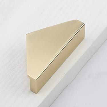 Imagem de Maçaneta Semicircular Dourada Cômoda Cabinet Light Luxo Gabinete Roupeiro Maçaneta da Porta Preto Redondo Triângulo Maçaneta para Móveis, 05