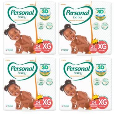 Imagem de Kit Fralda Personal Baby Mega Premium Protection - Tam Xg - 96 Fraldas