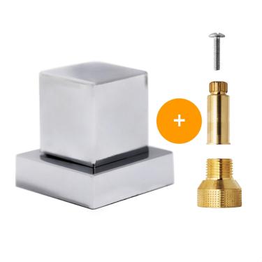 Imagem de Acabamento Registro 1/2 à 1 Padrão Deca + Conversor Fabrimar