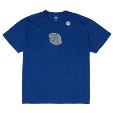 Imagem de Camiseta Lost Saturn Reflective Oversized Azul Marinho