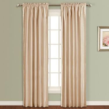 Imagem de United Curtain Painel de cortina de janela Anna, 137 x 150 cm, castanho-acastanhado