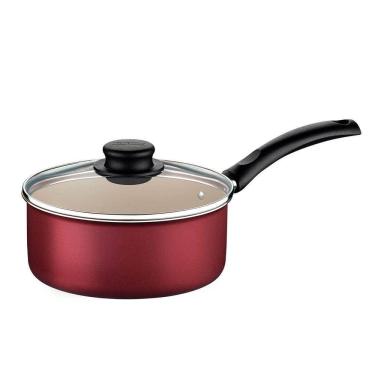 Imagem de Panela Antiaderente Tramontina Turim Alumínio Vermelha 1,4 Litros Caçarola