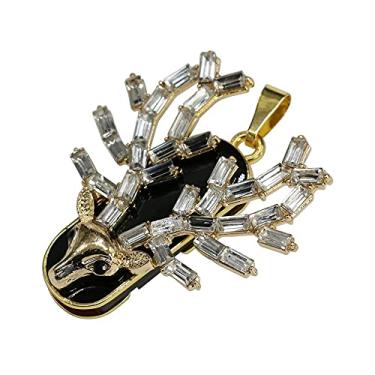 Imagem de Pen Drive USB 2.0 de 64 GB, modelo de cervo, cartão de memória, ponto, armazenamento de dados, pen drive USB (dourado)