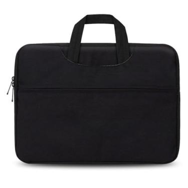 Imagem de Capa para laptop 17,3 polegadas bolsa de computador resistente à água bolsa de transporte compatível para notebook bolsa preta