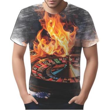 Imagem de Camiseta Camisa Tshirt  Baralho Poker Roleta Sorte Dados 3 - Enjoy Sho