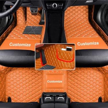 Imagem de Tapetes de carro personalizados compatíveis com BMW, forro automotivo de couro à prova d'água, cobertura total, proteção para todos os climas, tapete antiderrapante, modelos de carros personalizados