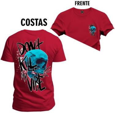 Imagem de Camiseta Plus Size Premium Estampada Algodão Kill Vibe Frente Costas -