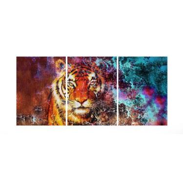 Imagem de Quadro 70X150cm Em Impressão Digital  Tigre  Trio Atelier Valverde