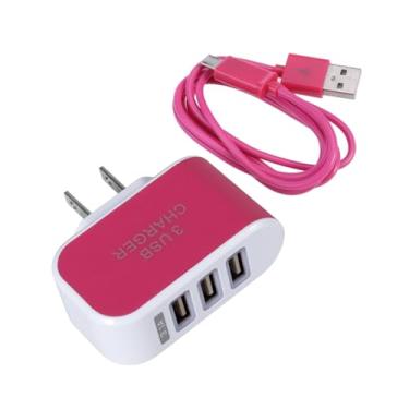 Imagem de Veemoon 3 Carregador USB de parede Plugue de carregador universal doce adaptador carregador de viagem plugue USB