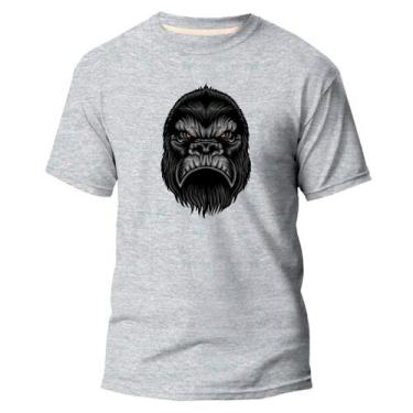 Imagem de Camiseta Algodão Premium Estampa Digital Gorila Sério Bravo - El Exque