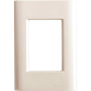 Imagem de Placa 3 Postos 4x2 Tramontina Giz Pérola Sem Suporte Tramontina