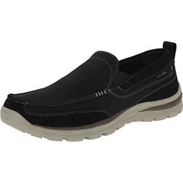Imagem de Skechers Mocassins masculinos superiores Milford, Preto, 42