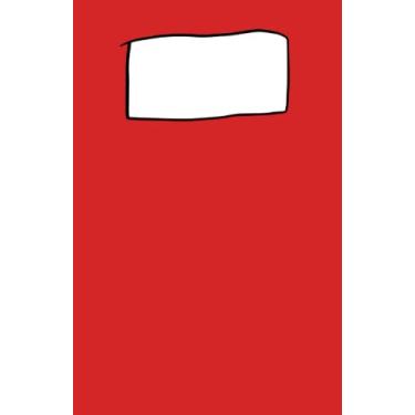 Imagem de Diário: Série de linhas coloridas para notebook (#1 de 10) - linhas de cor vermelha. Diário de cor vermelha pimenta (14 x 21,6 cm) - 100 páginas de linhas de cor vermelha, diário pautado pela