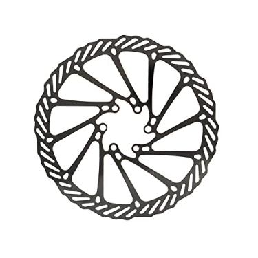 Imagem de SEADEAR Rotor de freio a disco de bicicleta com 6 parafusos, rotores de bicicleta de 160 mm, acessórios de decoração de bicicleta para bicicleta de estrada, MTB, BMX, mountain bike, preto