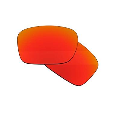 Imagem de Boldbright Lentes de substituição compatíveis com óculos de sol Oakley TwoFace OO9189 - Revestido espelhado vermelho - não polarizado