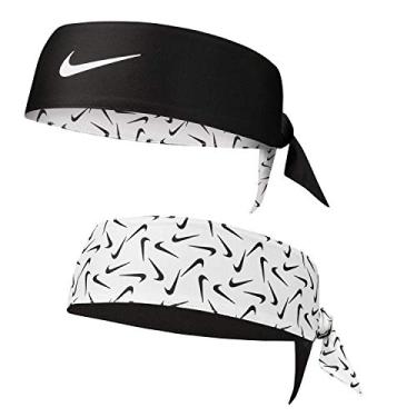 Imagem de NIKE Swoosh DRI-FIT Printed Reversible Head Tie - Unisex - Sweat Wicking - One Size Fits All