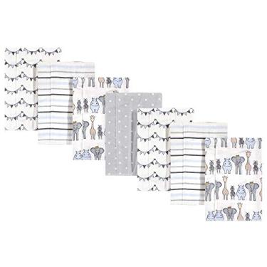 Imagem de Hudson Baby Panos unissex de flanela de algodão para bebê, Royal Safari, tamanho único