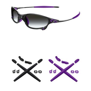 Imagem de Mryok – Kits de reposição para protetores de ouvido para óculos de sol Oakley Juliet – Opções, Purple & Black, One Size