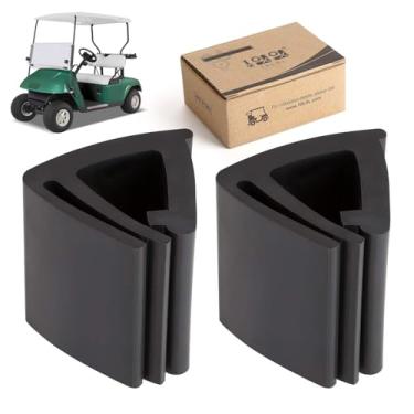 Imagem de 10L0L Clipes de retenção de para-brisa para carrinho de golfe/clipes de faixa superior universais para EZGO TXT, Club Car, Yamaha, OEM # 102005801. Pacote com 2