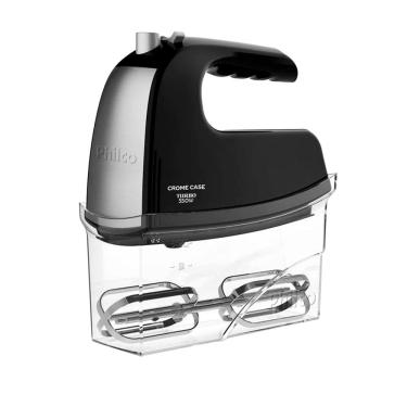 Imagem de Batedeira Portatil Philco PBT45OP Crome Case 4 Velocidades 550w -Preto