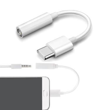 Imagem de Adaptador Tipo-C - P2 Para Fone de Ouvido Universal Todos os Modelos Celular Smartphone Com Chip DAC