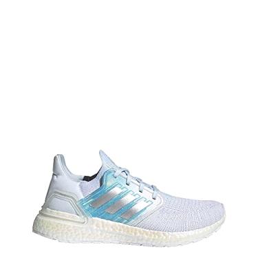 Imagem de Tênis feminino Adidas Ultraboost 20 W, White/Silver Metallic/Sky Tint, 6