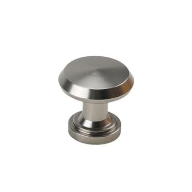 Imagem de Maçaneta de alumínio prateada com furo único, gaveta de guarda-roupa, maçaneta redonda, móveis de armário de cozinha, maçaneta de porta pequena, decoração de casa, a18