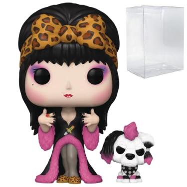 Imagem de POP Ícones de terror: Elvira & Gonk - Boneco de vinil Mistress of The Dark Funko (incluído com caixa protetora compatível) multicolorido 9,5 cm