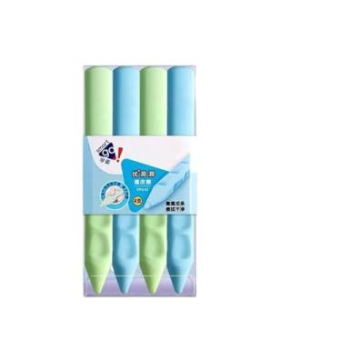 Imagem de 4 peças/caixa - Borracha de lápis de correção de buraco de estudante do ensino fundamental (cor mista) 4 peças/caixa