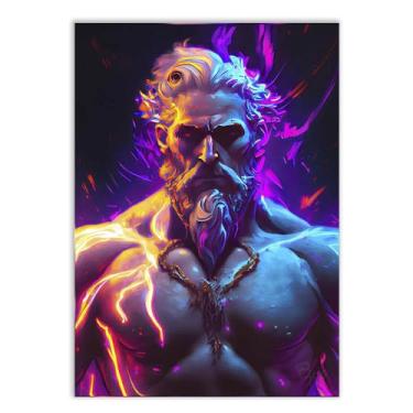 Imagem de Placas Decorativas Deuses Mitologia Grega e Nordica Estilo Gamer Varios Modelos Decoração Quarto Sala